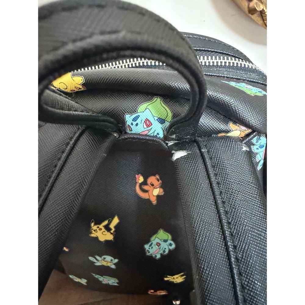 Loungefly Pokémon Mini Backpack Pikachu Bulbasaur Charmander Squirtle READ - Picture 5 of 16
